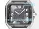 THB Swiss Copy Cartier Santos 39.8 ADLC Bezel Grey Dial Stainless Steel Watch (3)_th.jpg